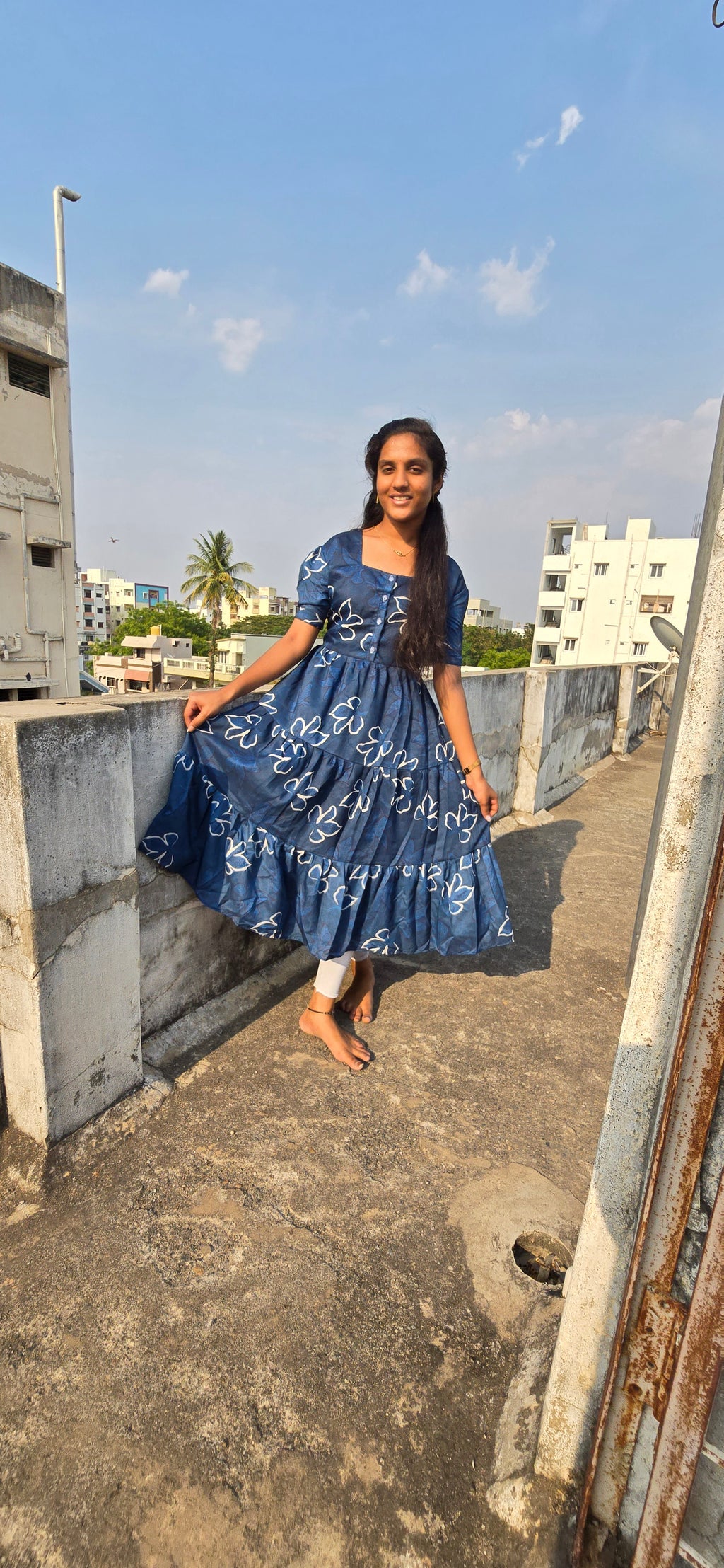 STYLISH 3 LAYER MAXI GOWN C33