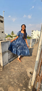 STYLISH 3 LAYER MAXI GOWN C33