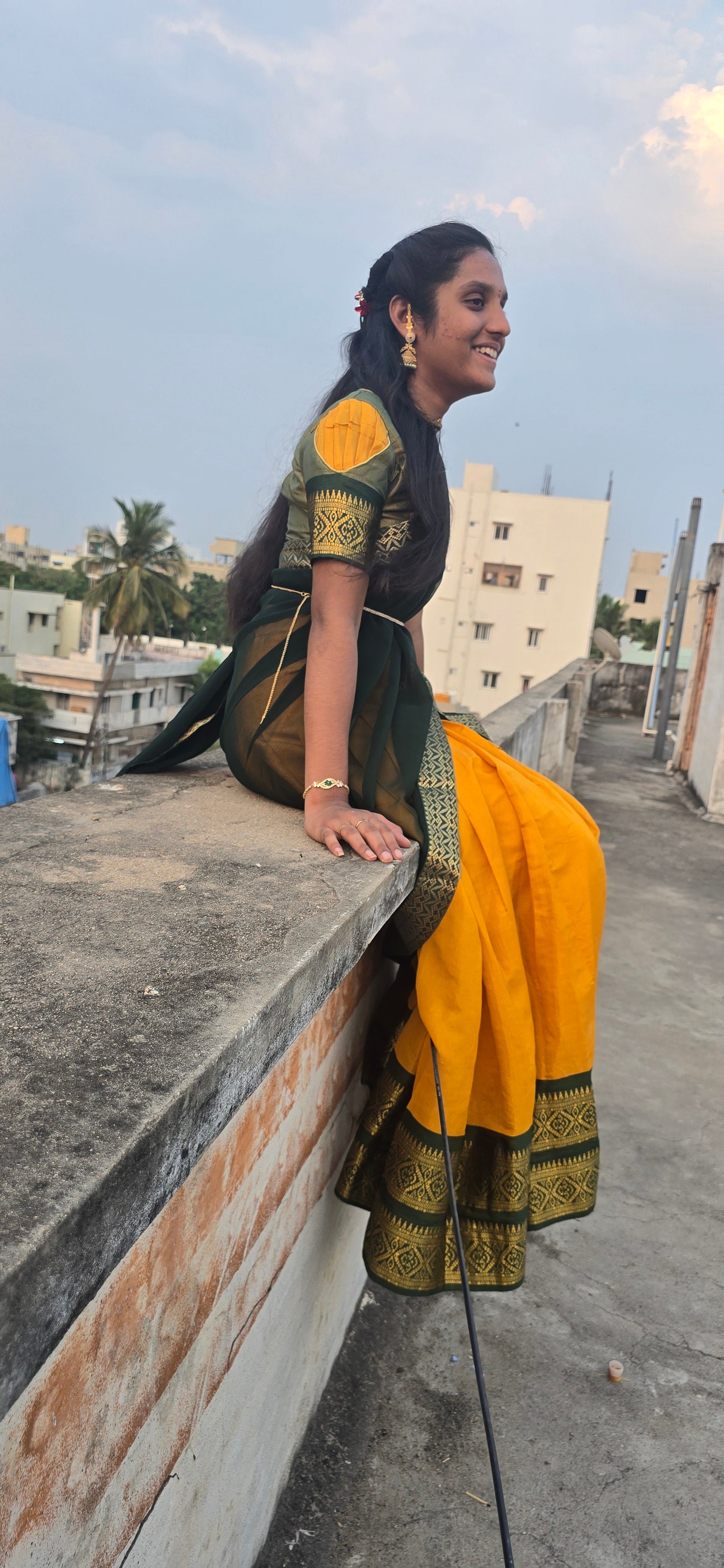 Kanchipuram halfsaree set C56