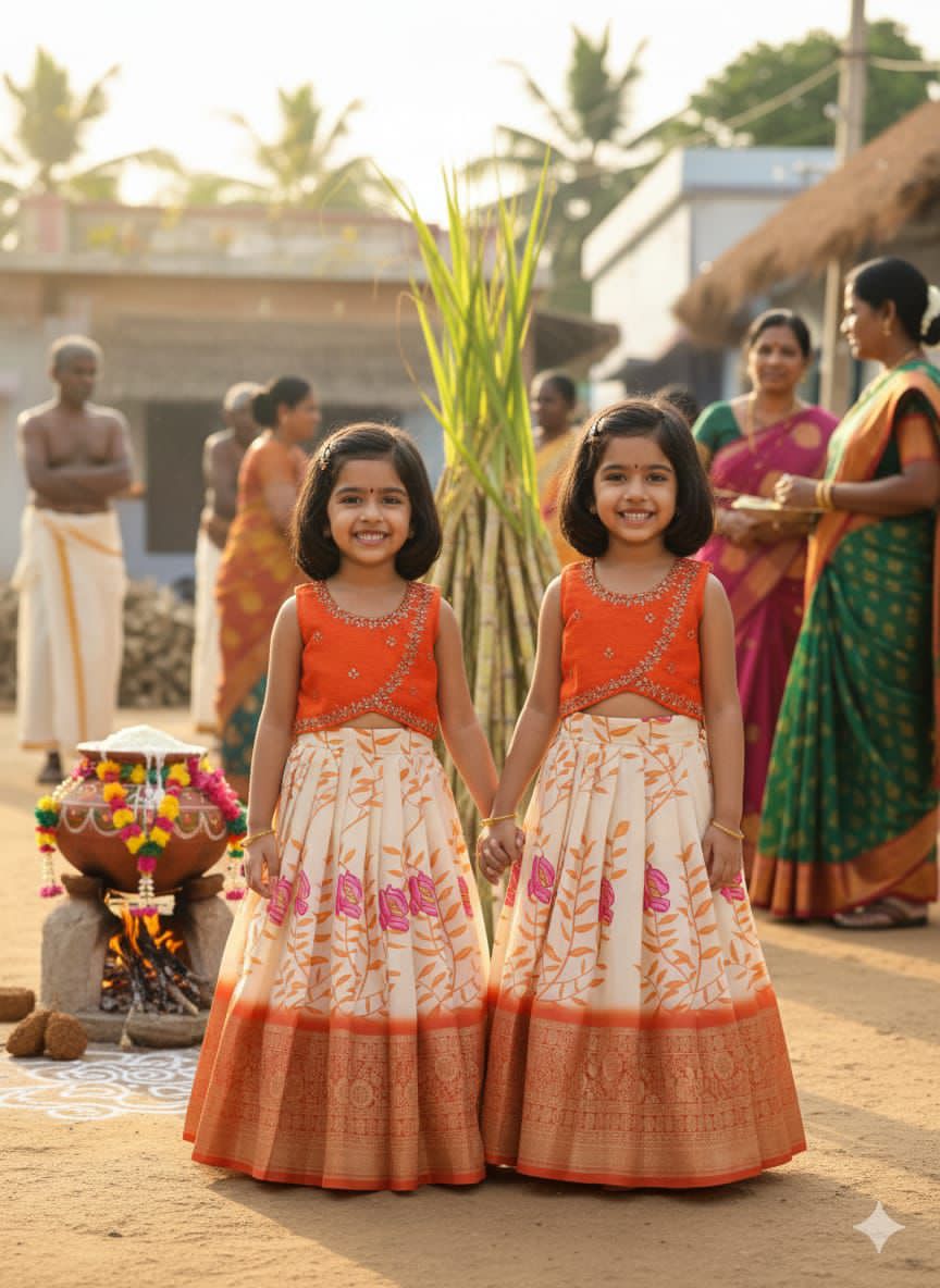 Croptop with Lehanga (kids)