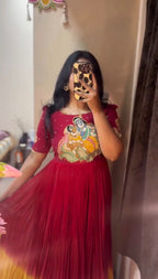 Soft  Faux Georgette  frock