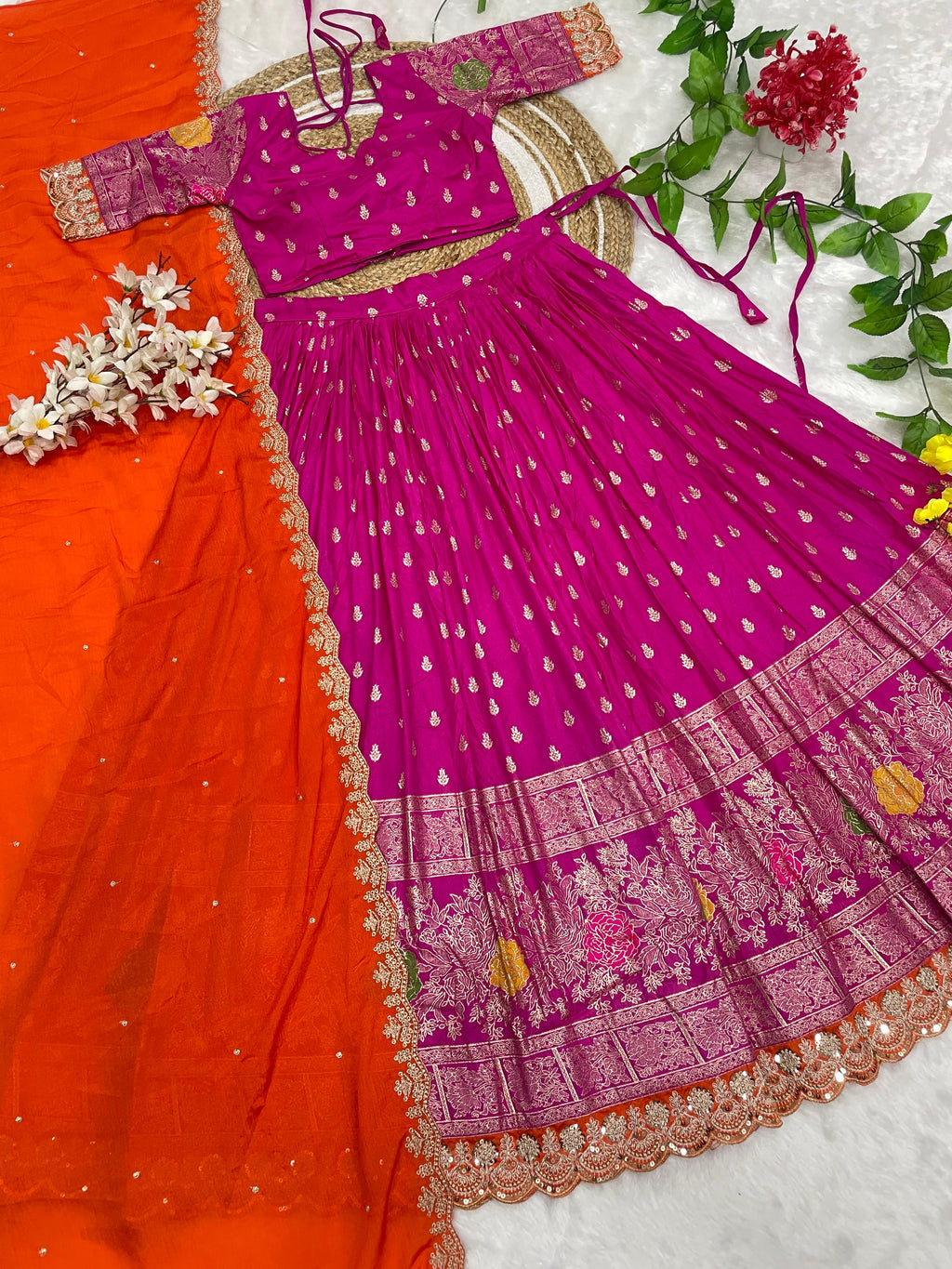 Premium Viscose dola Lehanga