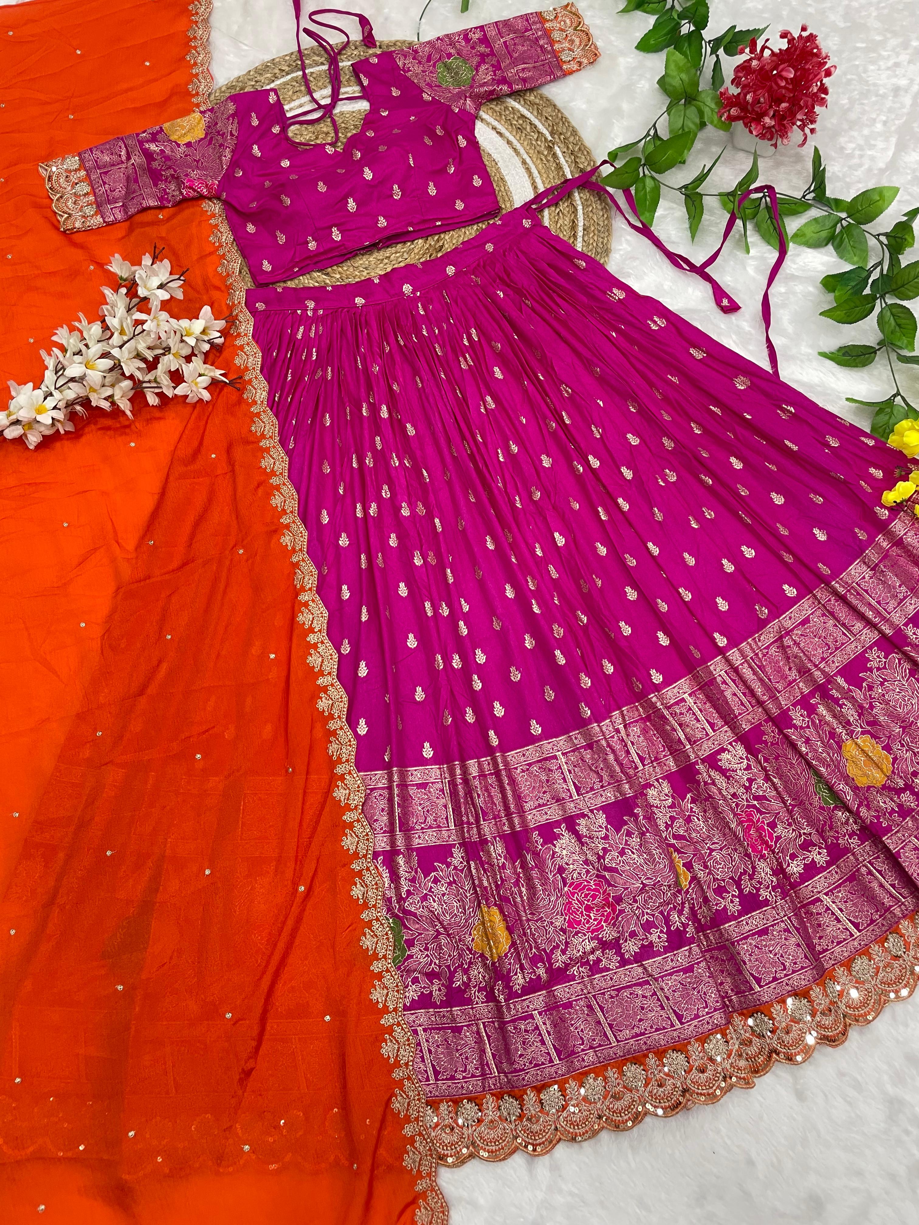 Premium Viscose dola Lehanga