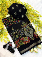 mulcotton silk  penkalamkari design*