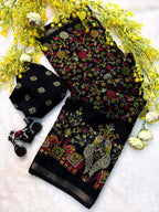 mulcotton silk  penkalamkari design*