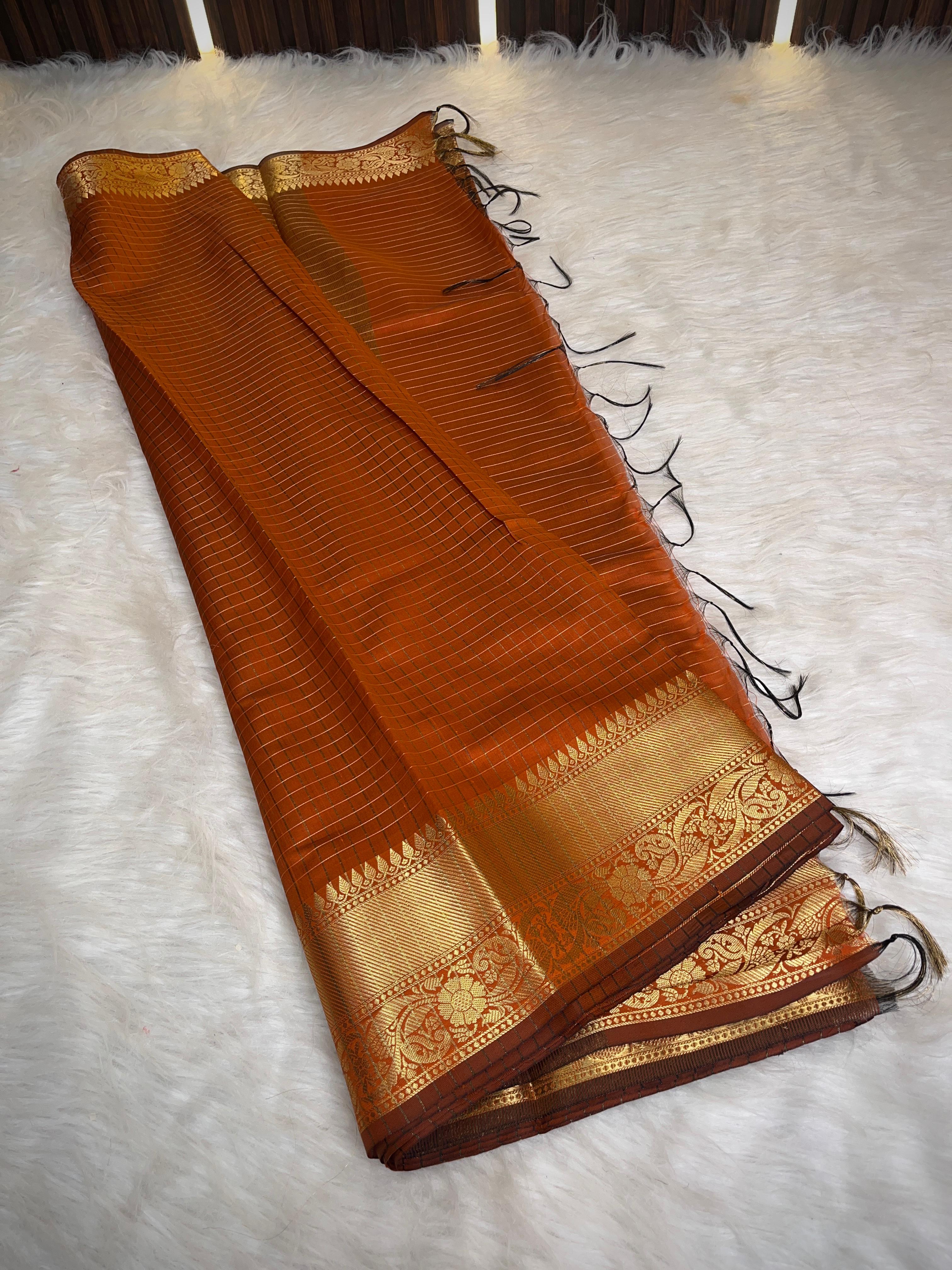 Banarasi katan soft silk saree 
Check