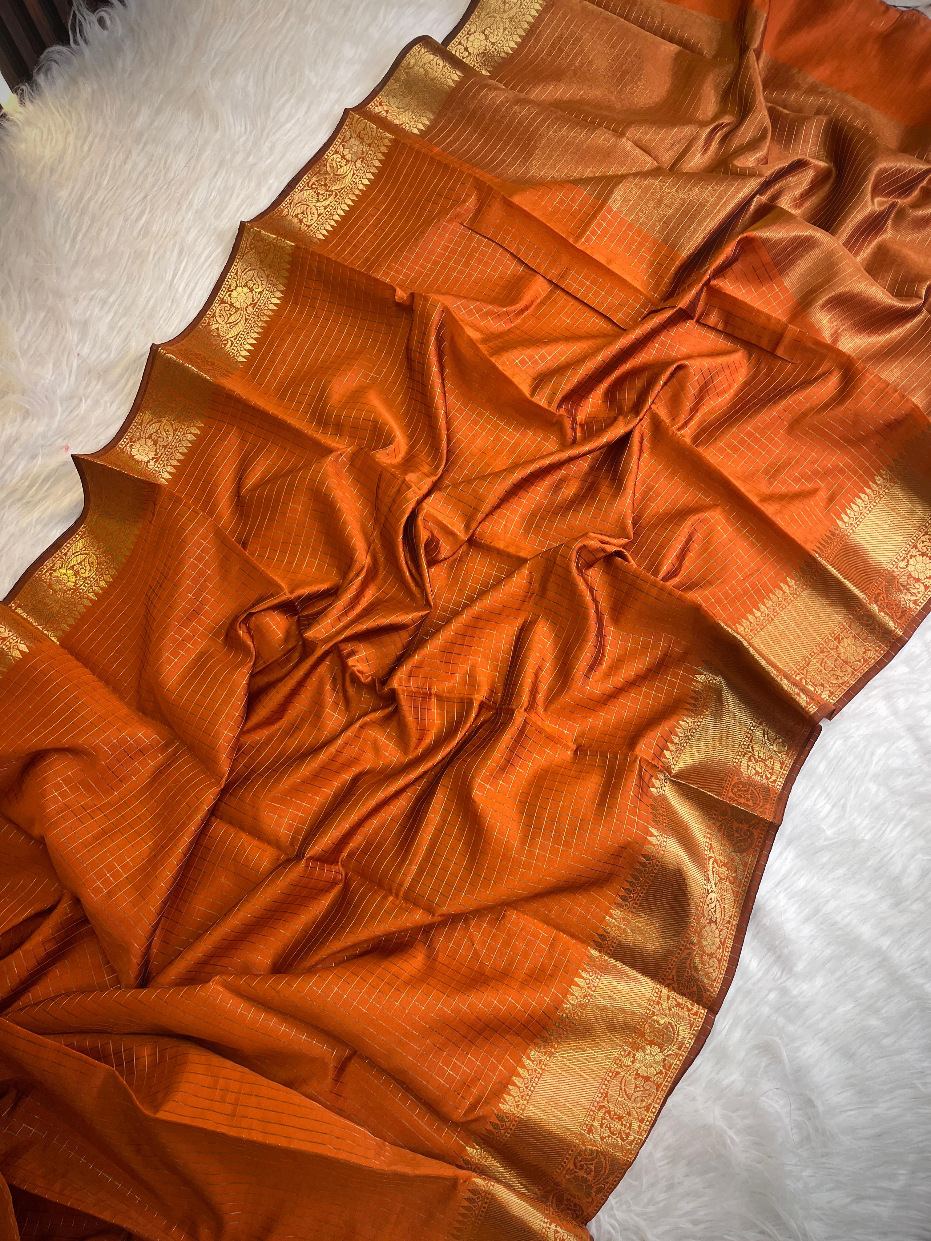 Banarasi katan soft silk saree 
Check