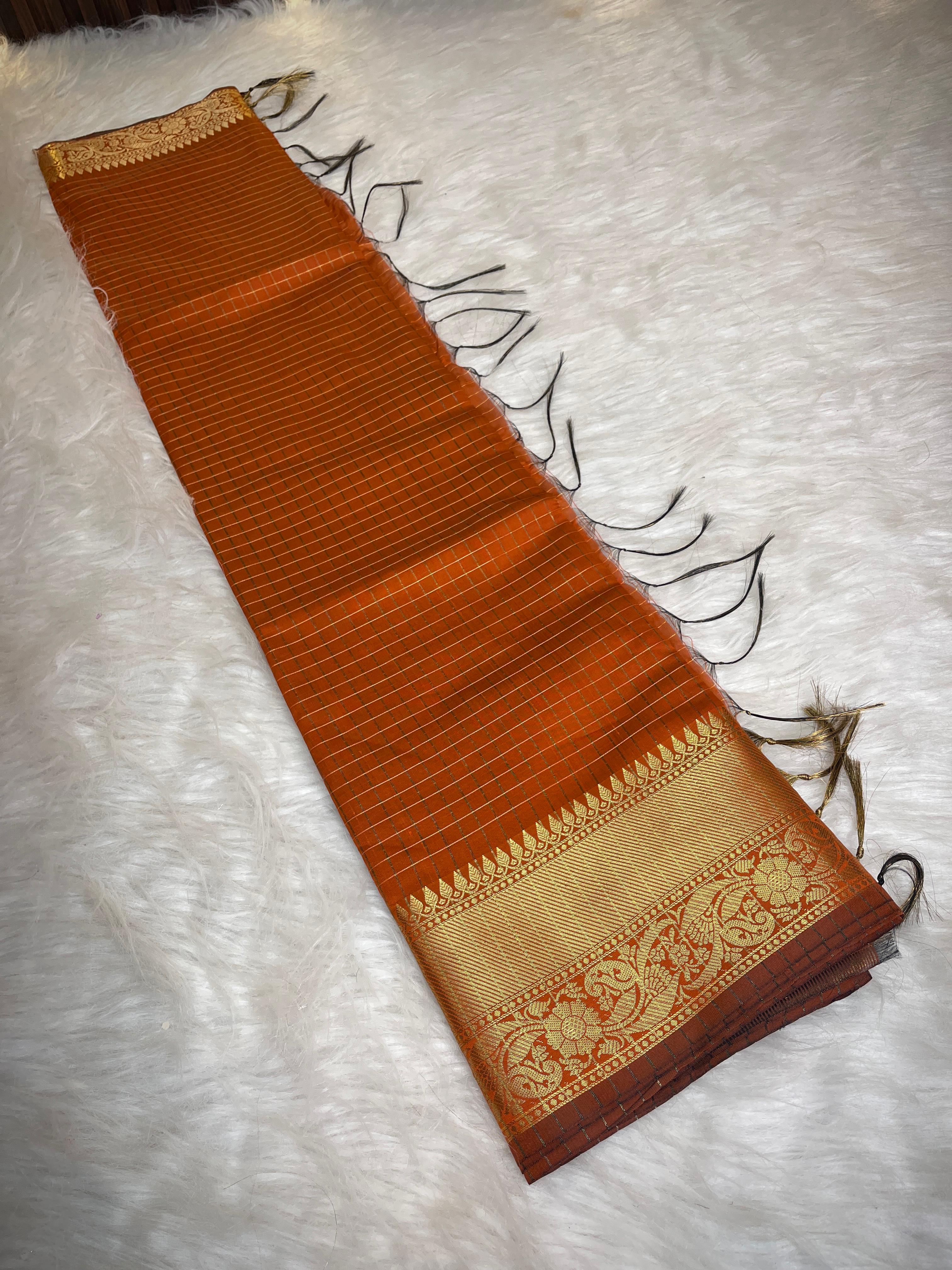 Banarasi katan soft silk saree 
Check