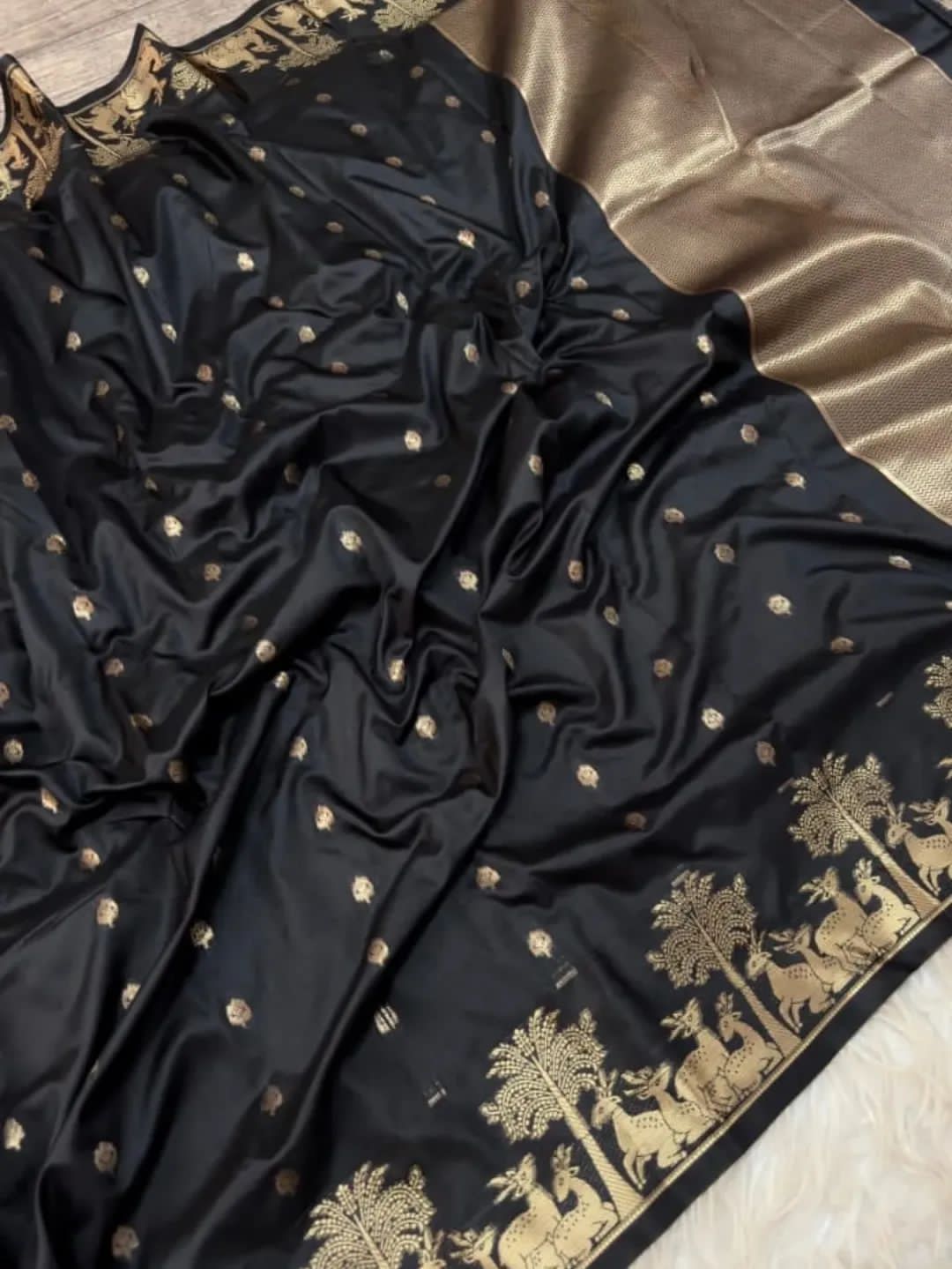 Pure viscose Muslin Silk Saree
