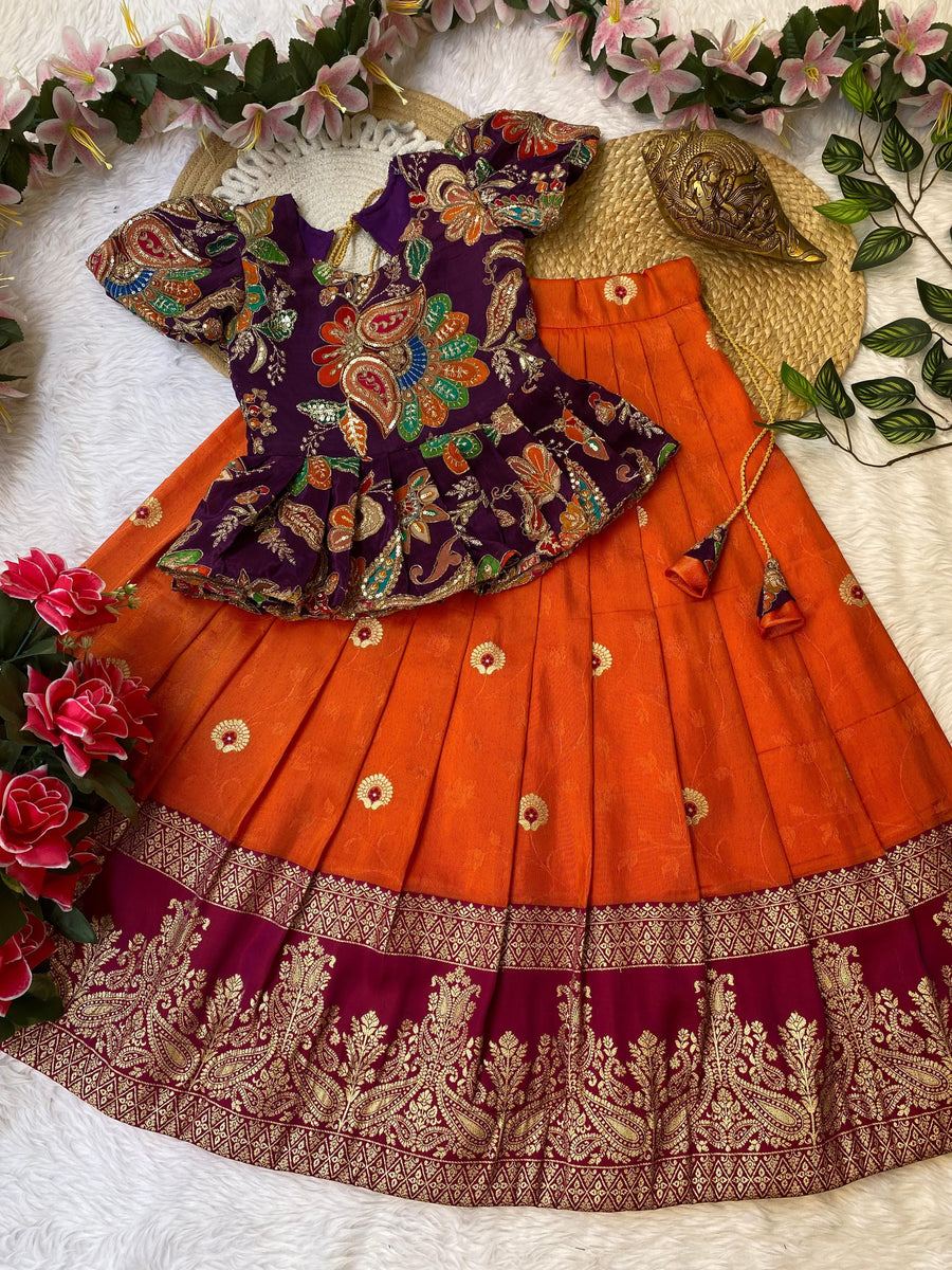 KIDS TRENDING LEHENGA