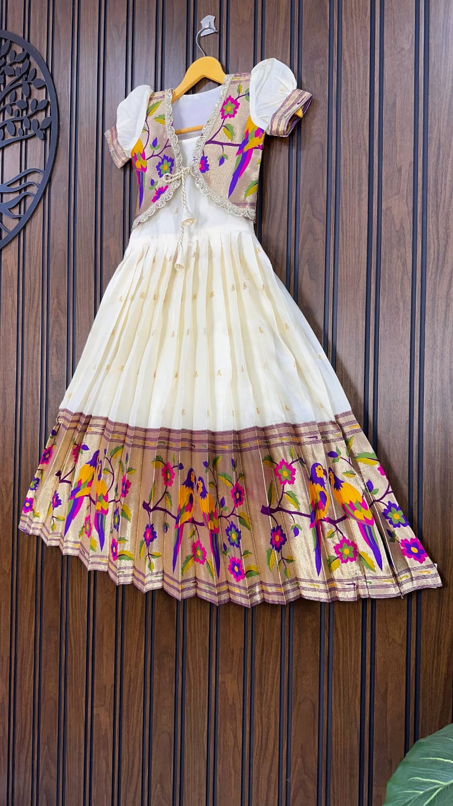 PAITHANI KIDS FROCK