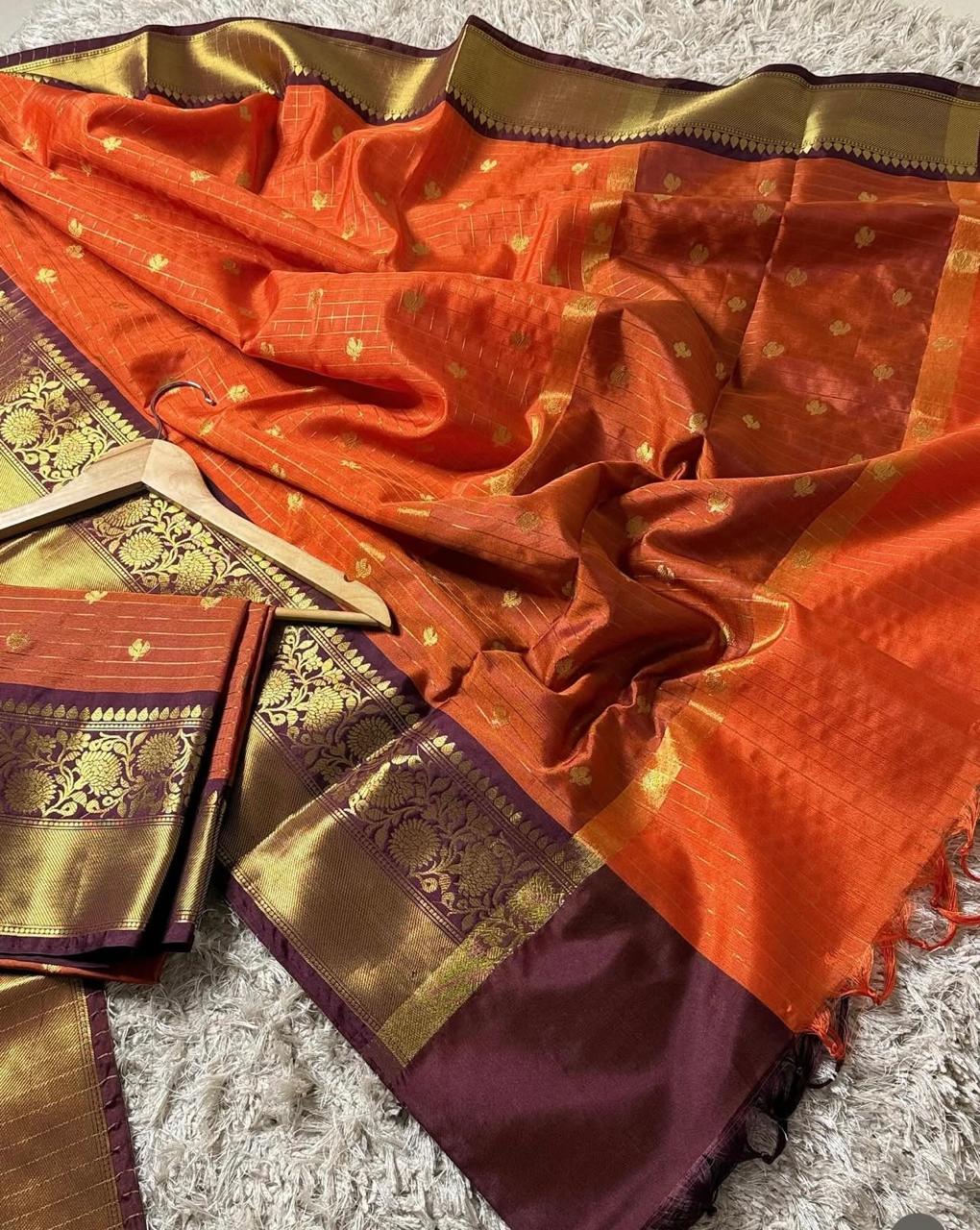 soft semi gadwal saree