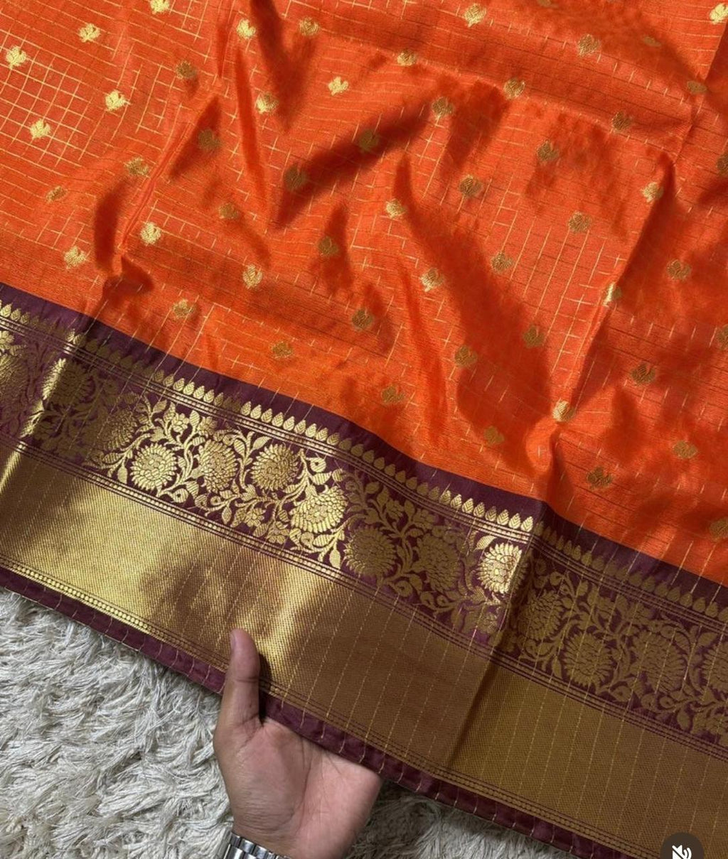 soft semi gadwal saree