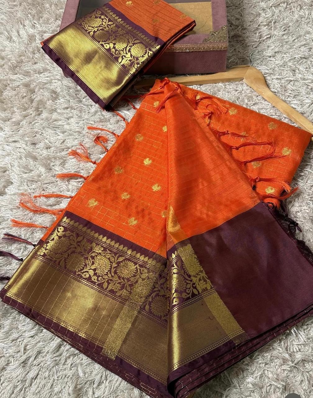 soft semi gadwal saree