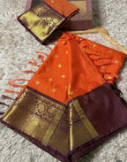 soft semi gadwal saree