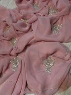 HALF PURE SHIFFON SAREE