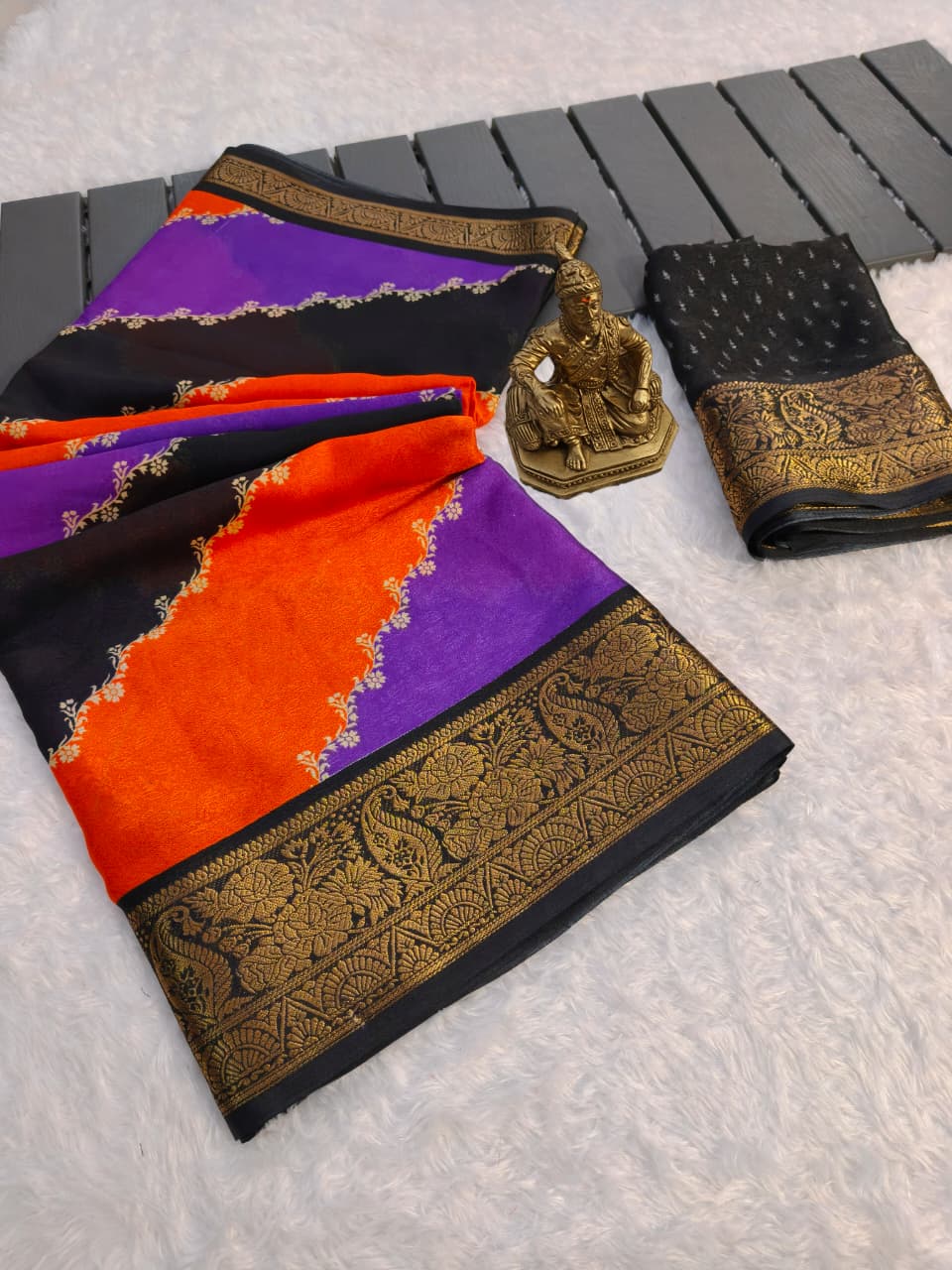 MARSHMALLOW RAINBOW SAREE