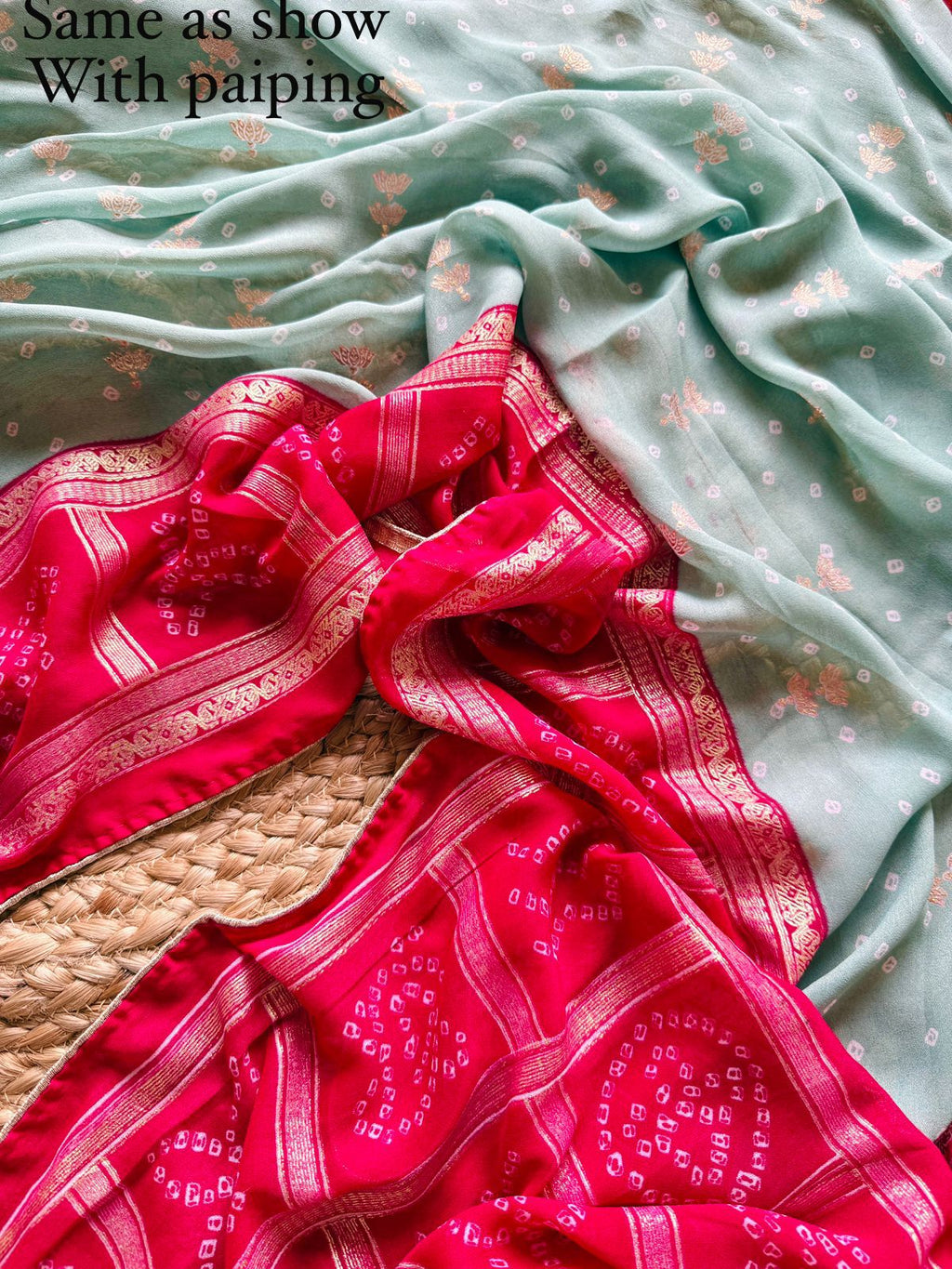 dull moss saree