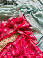 dull moss saree