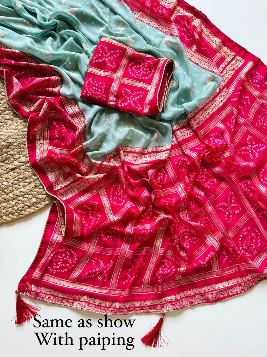 dull moss saree
