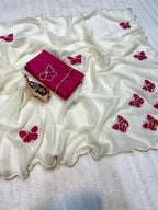 hand embroidery saree 🪡*