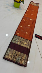Rust orange trending SAREE            RUST399