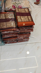 Rust orange trending SAREE            RUST399