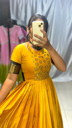 maggam work frock