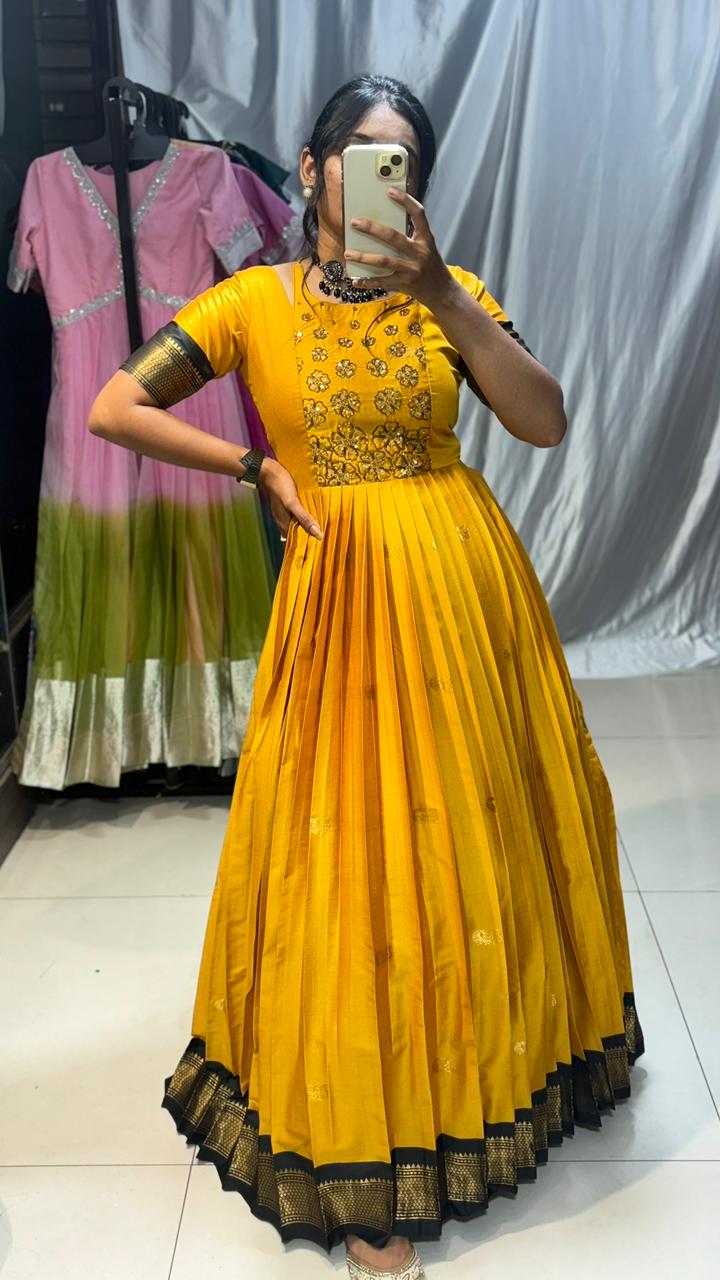 maggam work frock