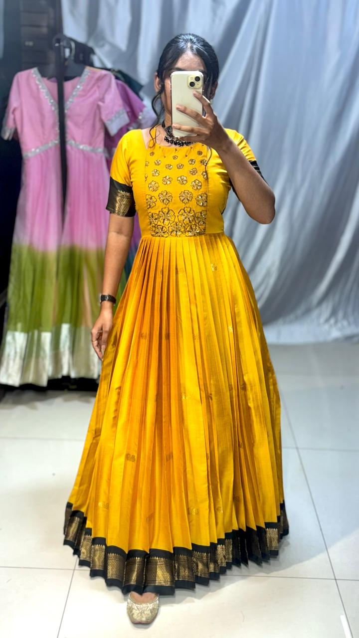 maggam work frock