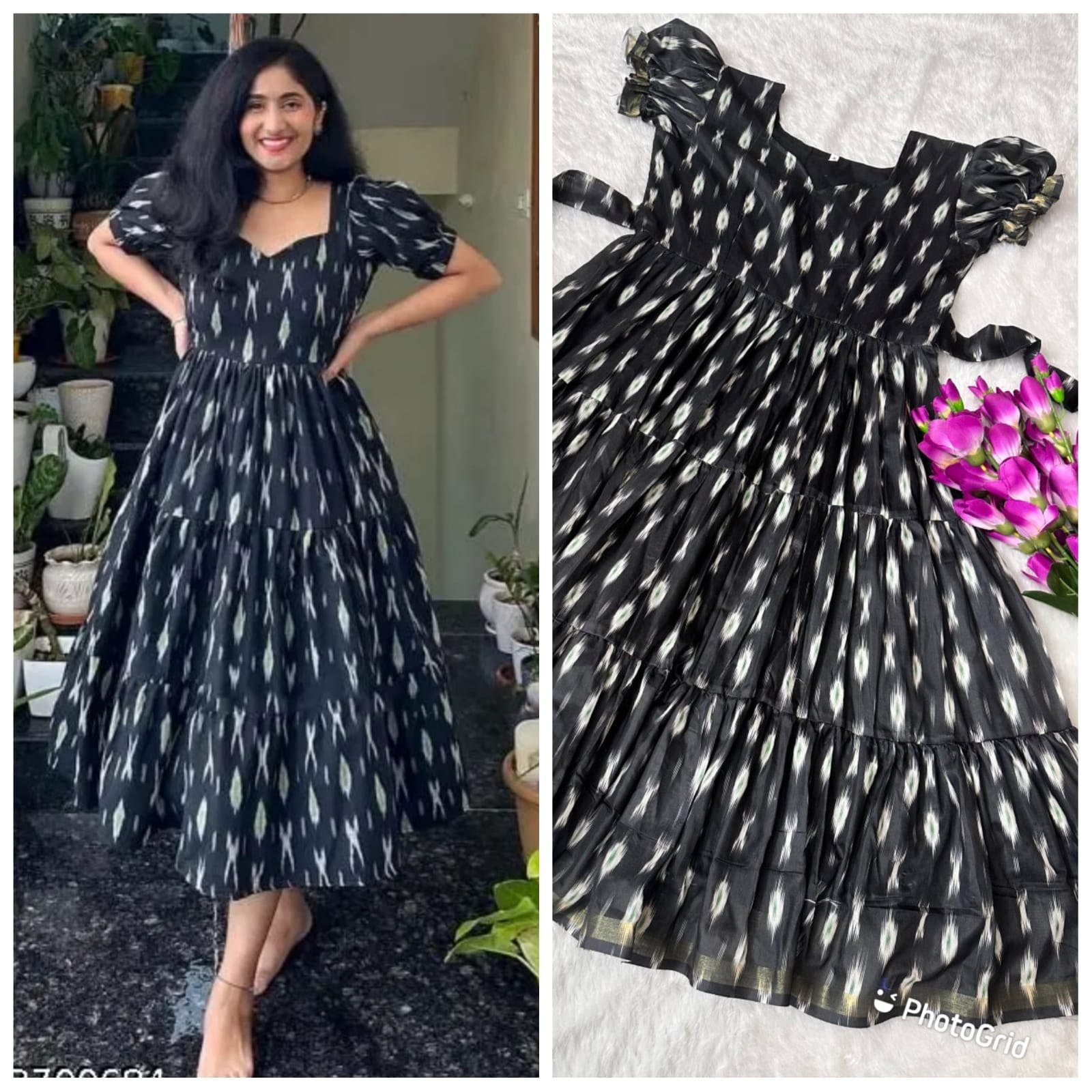 cottan silk frocks