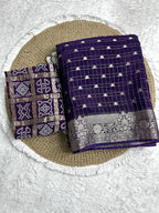Premium Chinnon Silk SAREE  LC9
