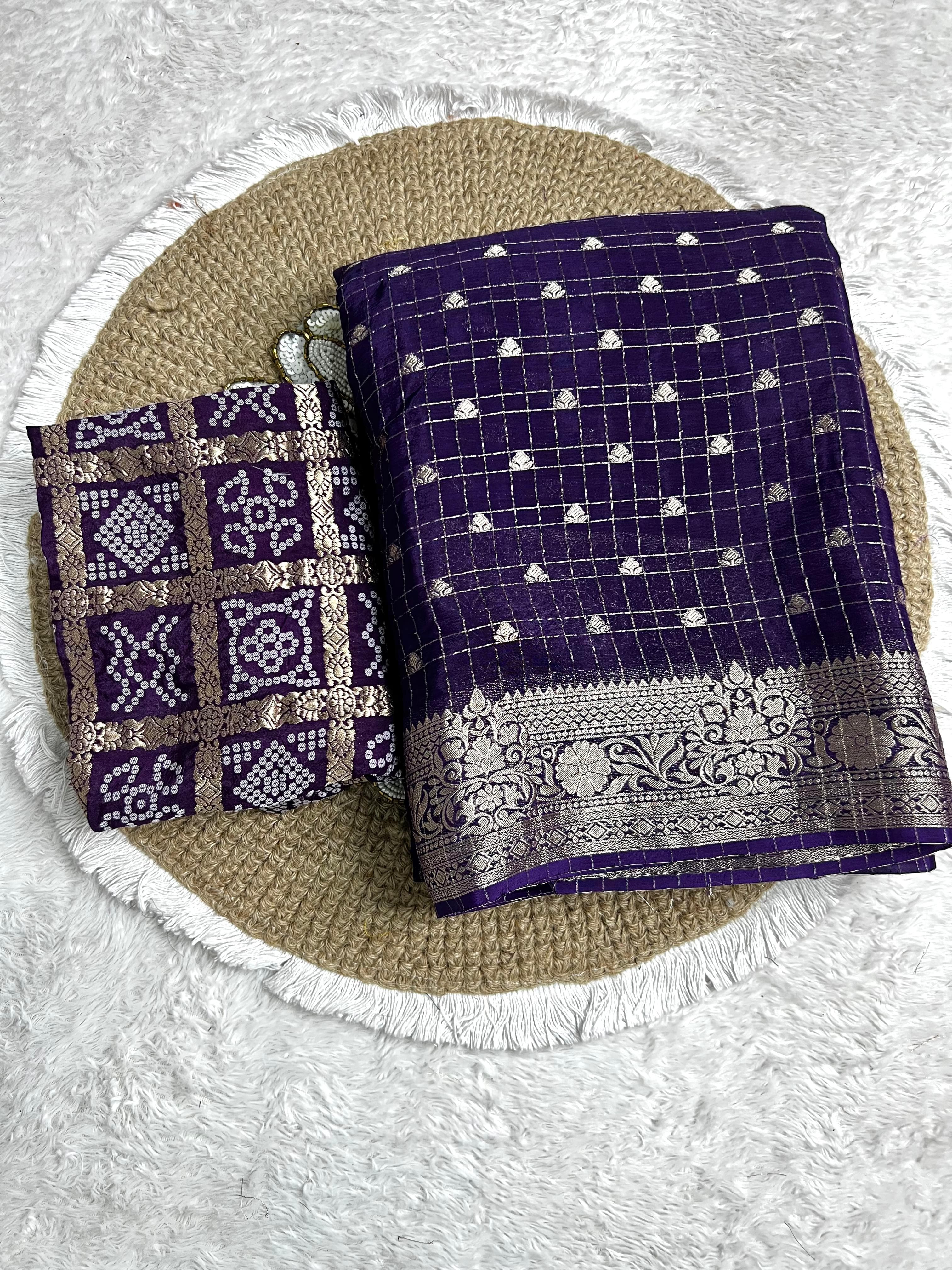 Premium Chinnon Silk SAREE  LC9