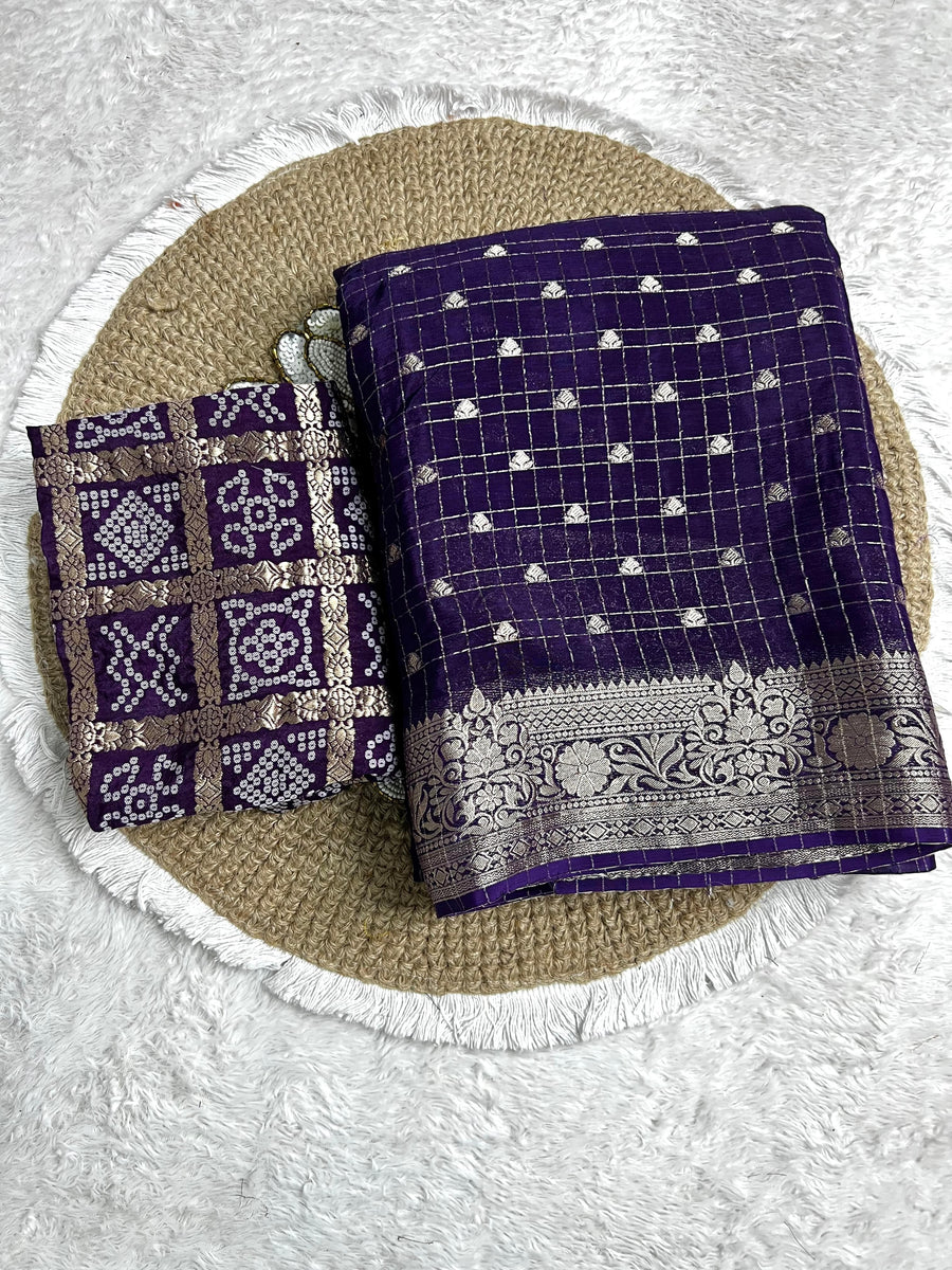 Premium Chinnon Silk SAREE  LC9