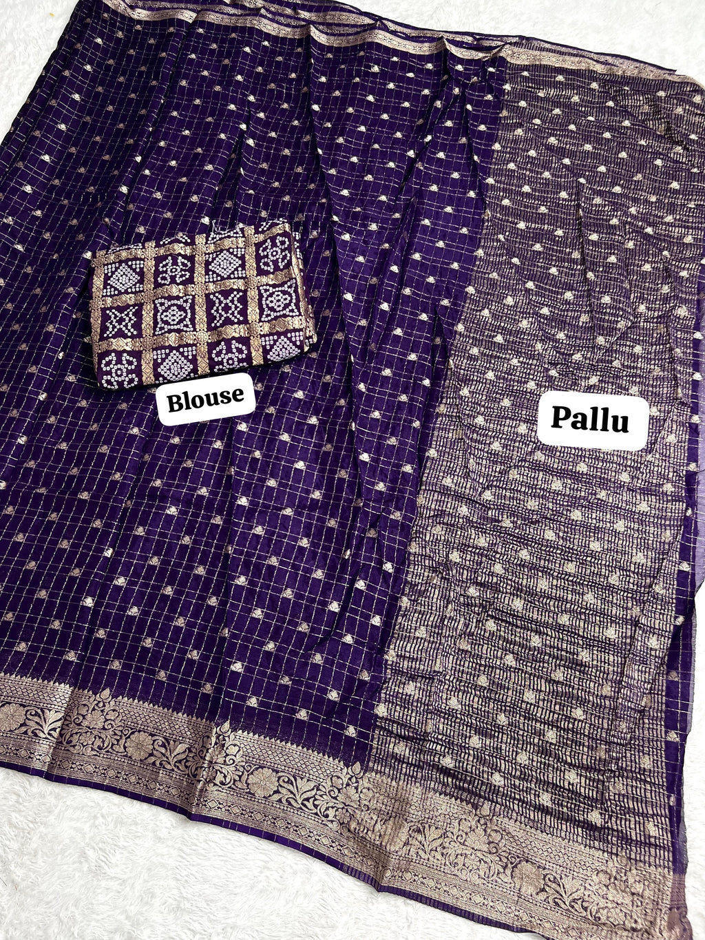 Premium Chinnon Silk SAREE  LC9