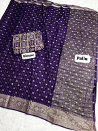 Premium Chinnon Silk SAREE  LC9