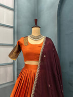 Gadwal semi kanchi Lehanga set. H12