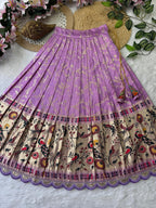 dola silk Kids  lehenga set - D13