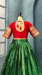 kanjivaram silk stiched lehenga