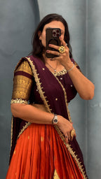 Kanjivaram pattu silk Lehanga K22