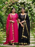 Mul-Mul Cotton Anarkali MUL10