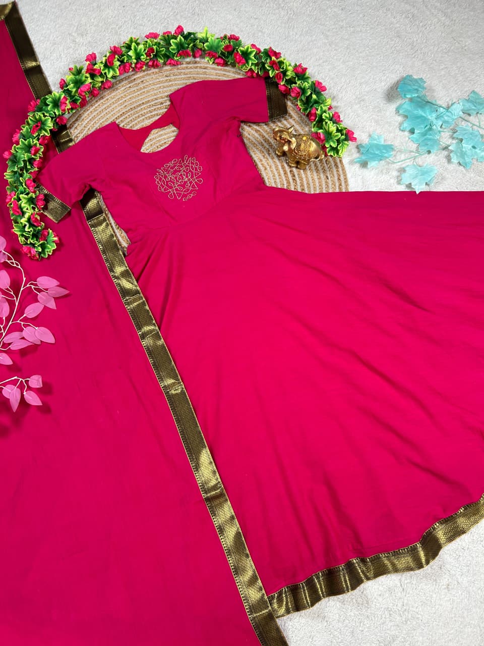 Mul-Mul Cotton Anarkali MUL10