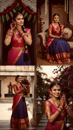 KANCHI COTTON CHECKS HALFSAREE V00