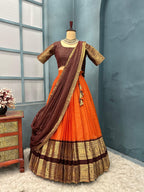 KANCHI COTTON CHECKS HALFSAREE V00