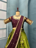Kanjivaram pattu silk Lehanga K22