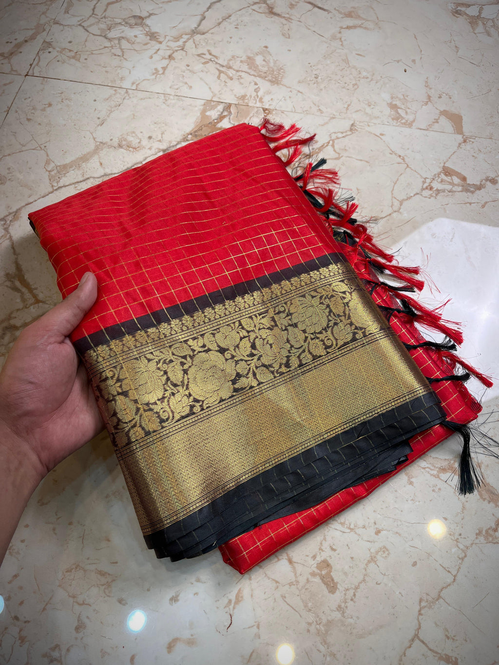 Banarasi premium Gadwal soft silk saree B6