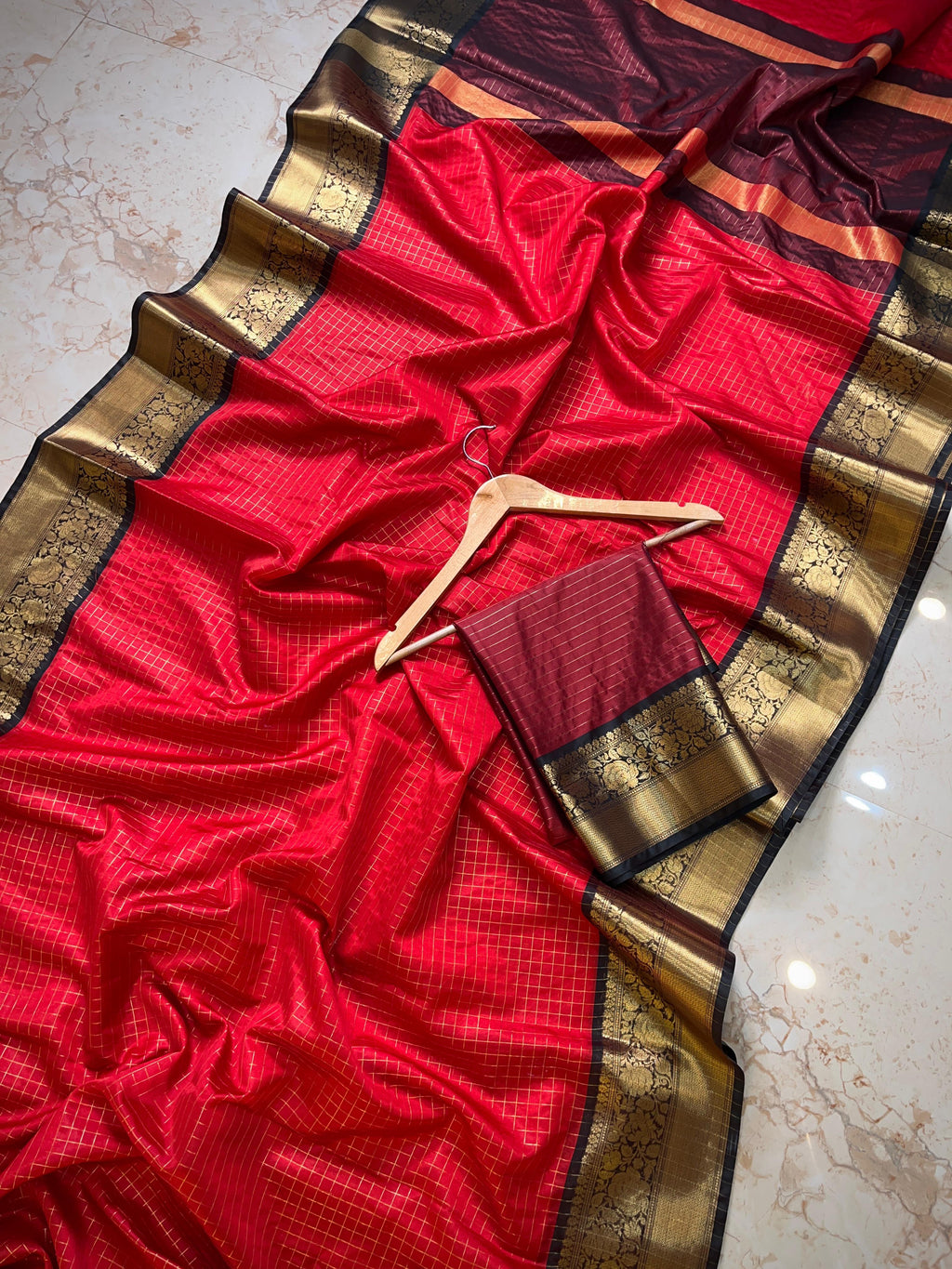 Banarasi premium Gadwal soft silk saree B6