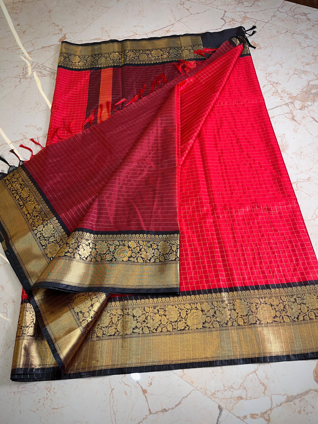 Banarasi premium Gadwal soft silk saree B6