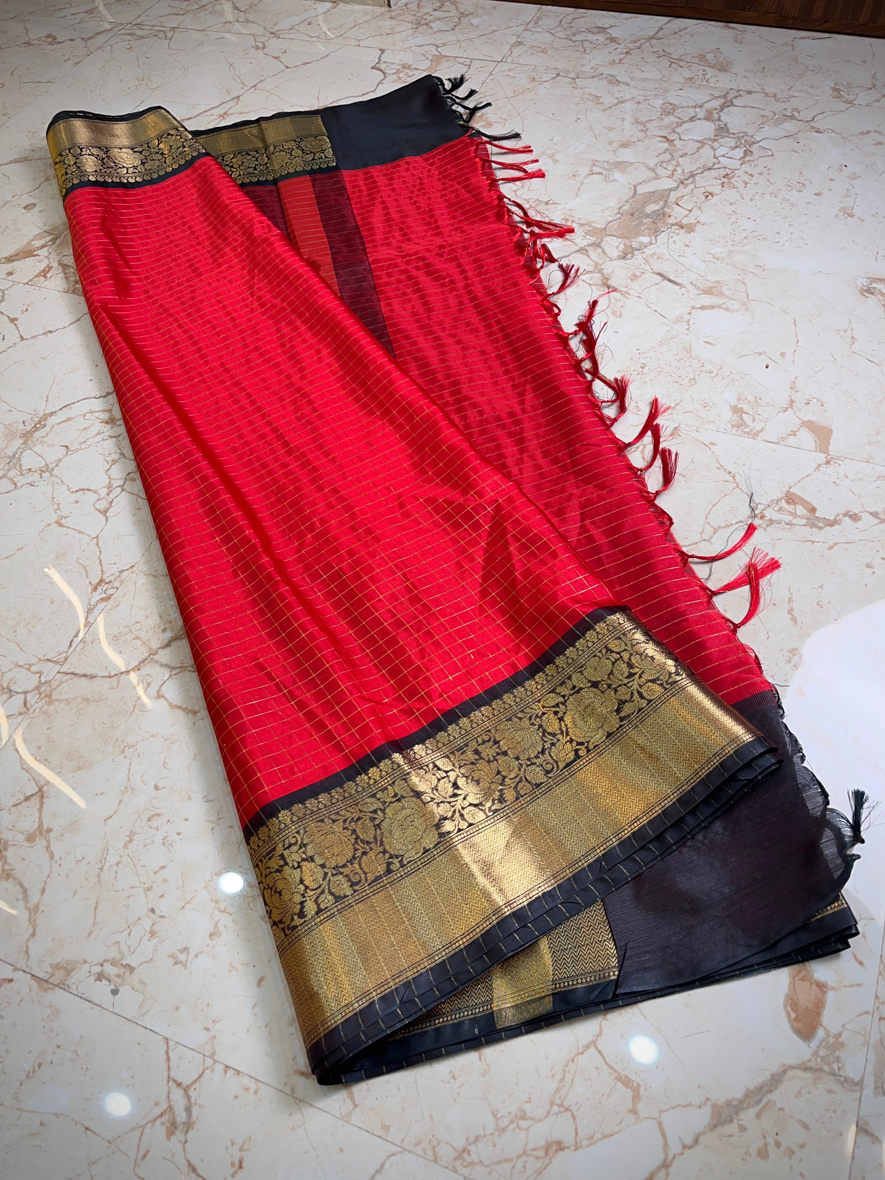 Banarasi premium Gadwal soft silk saree B6