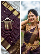 Primium banarasi kataan soft silk saree B99